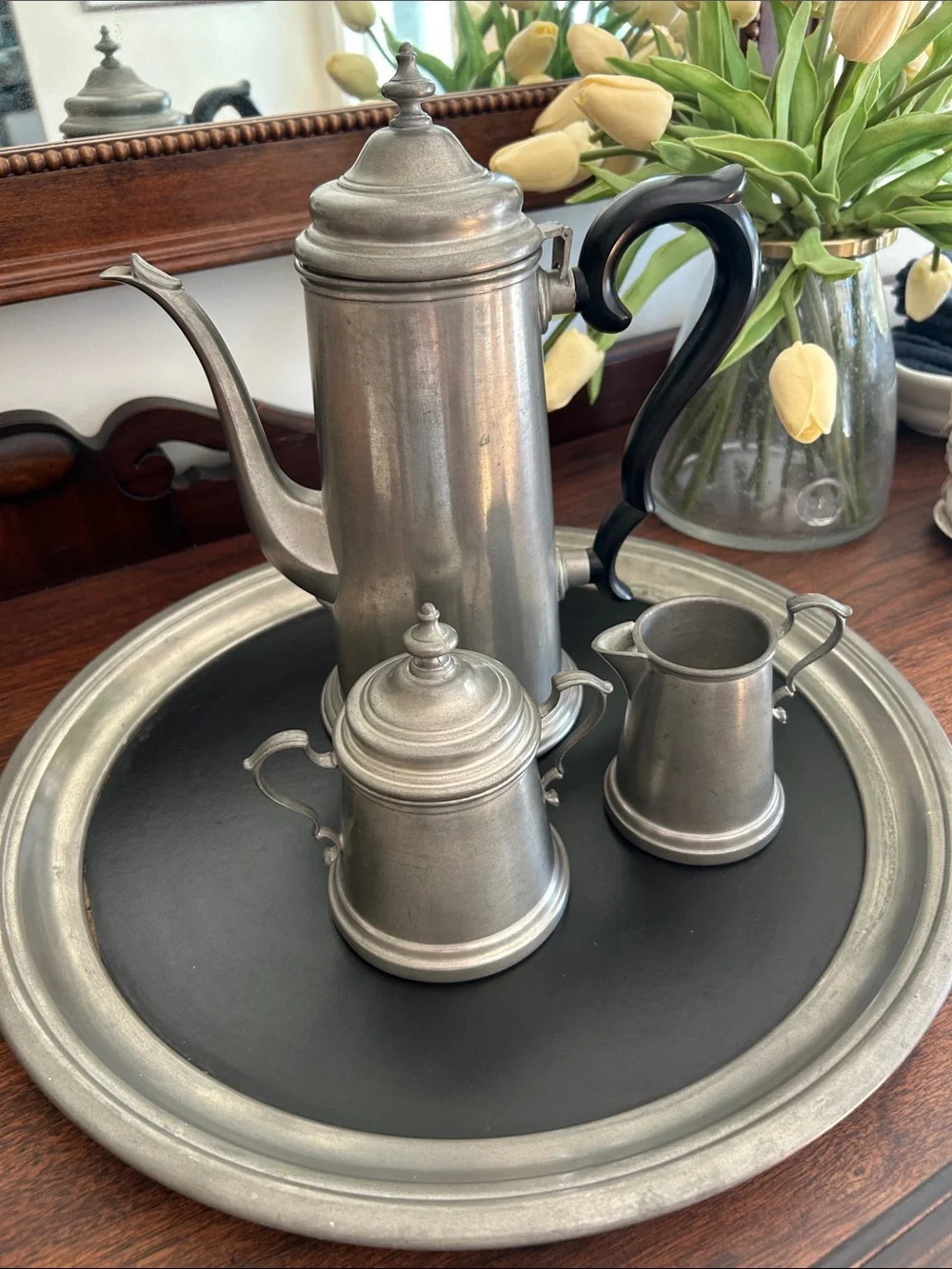 Vintage International Pewter Coffee Set
